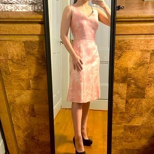 Ann Taylor Silk Dress Pink Floral 4